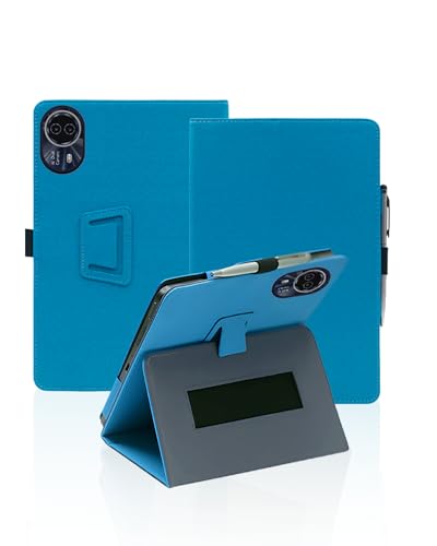 Custodia protettiva per Teclast T70 14 Android Tablet 14 - Cover antiurto con cinturino magnetico e due metodi di piegatura custodia sottile e resistente impermeabile antigraffio azzurro