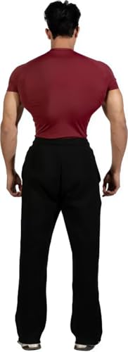 Image of Men's Gym T-Shirt, Dra-fit, Regular Fit, Round Neck, Short Sleeve, Black