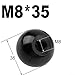 Machine Tool Handle Ball Nut for Enhanced Efficiency in For Various Industries (M8-35bakelite black)