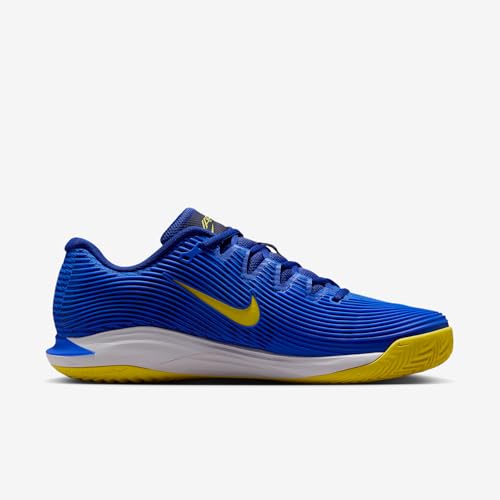 Nike Vapor 12 Men's Clay Court Tennis Shoes (Racer Blue/Deep Royal Blue/White/Lightning)3