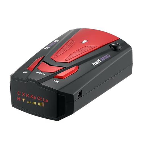 Detector De Velocidad De Radar De Coche De 360° 12V 800M Monitoreo De Larga Distancia Conmutación De Modos De Ciudad/Carretera(Red)
