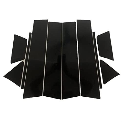 Vuzmode 10 個ポリッシュピラーポスト、エクリプスクロス 2018-2021 用、ウィンドウトリムカバー BC コラムステッカー 車両用ウィンドウフレームトリム