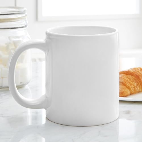 Taza mega café 20 oz de cerámica blanca miniatura 4