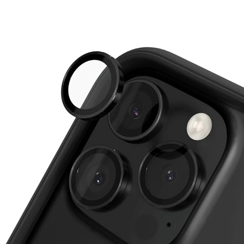 RhinoShield Protection Caméra iPhone 16 Pro Verre Trempé Choc Noir