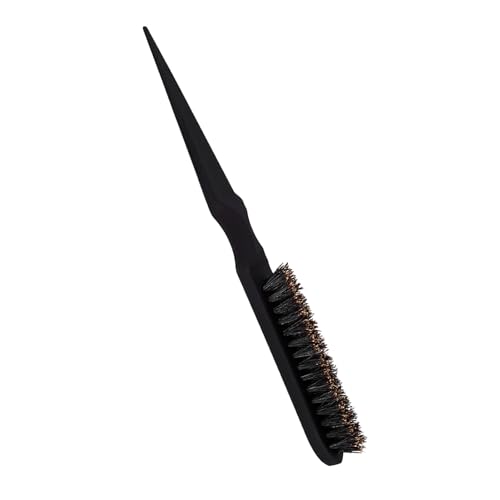 Peine para cabello multiusos con mango de cola negro miniatura 7