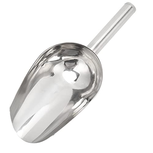 Tnfeeon Stainless Steel Pet Food Scoop, Large Capacity with Ergonomic Handle for Easy Bird Seed, Dog Food, and Ice Scooping At Home