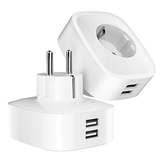 GHome Smart Enchufe Inteligente Wifi con USB 16A, Enchufe Alexa con Alexa y Google Home, Monitoreo de Energía y Temporizador con Control por APP, 2 packs