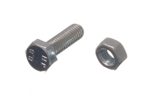 Vis hexagonales M6 20mm zinguées résistantes aux intempéries pour fixation extérieure