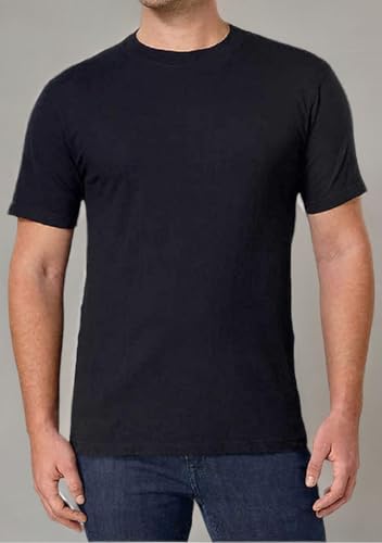 Kirkland Men's Crew Neck 100% Combed Heavyweight T-Shirts Cotton Pack of 64