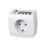 HBN Digitale Zeitschaltuhr Steckdose, LCD-Display Programmierbare Timer Steckdose, 8 konfigurierbare Schaltprogramme, 16A / 3680W, 1 Pack