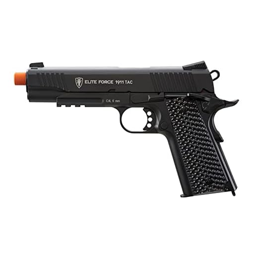 Elite Force 1911 Blowback 6mm BB Pistol Airsoft Gun, Black, 1911 TAC