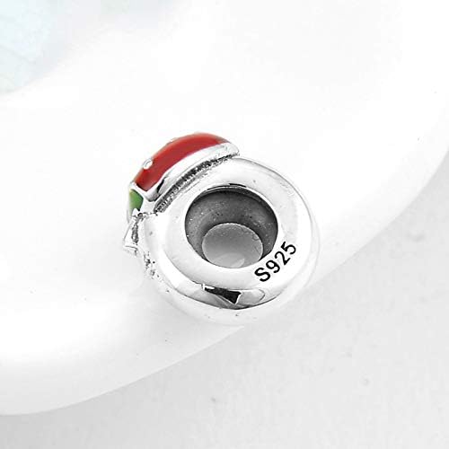 Red Strawberry Spacer Charm 925 Sterling Silver Clip Charms fit Pandora Style Charm Bracelets - Image 3