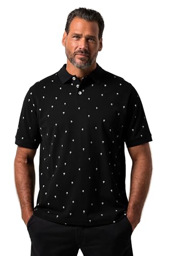 Chemise homme style polo chic imprimé minimal JP 1880 pour l'été en grande taille