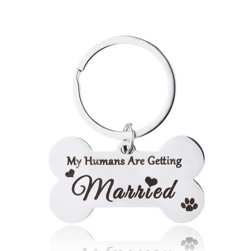 Wedding gifts for couple dog lovers dog bone keyring gifts for newly wed couple new engaged gifts for dog owners engagement wedding announcement gift for bride groom bridal shower gifts
