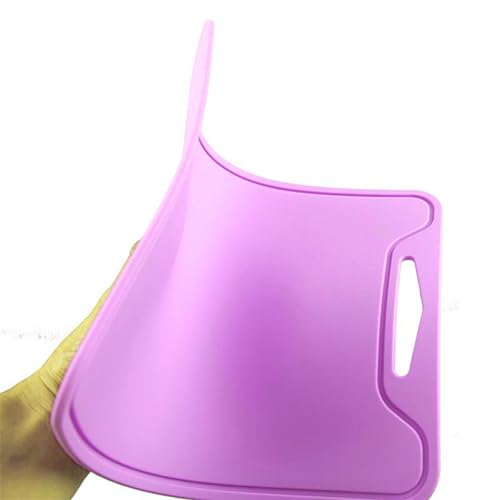 Tabla de cortar rectangular de silicona con ranura para jugos miniatura 7