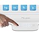 Nukido Babywaage Wiegeschale Baby Waage 40 kg Tragkraft 5 Gramm Genauigkeit Tara Holdfunktion Integrierte Messskala Weiß