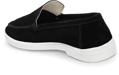 Image of Men Classic Suede Leather Loafers - Cushioned Comfort, Durable Sole & Everyday Luxury