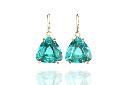 Boucles d'oreilles tourmaline bleue pour illuminer vos tenues de soirée et cocktails