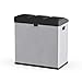 Step N' Sort The 16-Gal. 3-Compartment Stainless Steel Trash and Recycling Bin