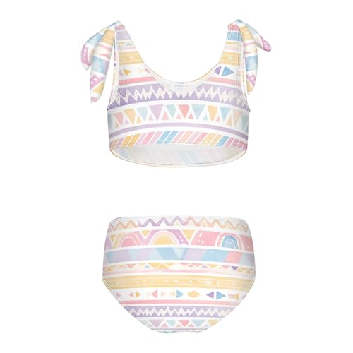 KLL Traditional Tribal Aztec Girls' Two Piece Bikini Sets Quick-Dry Swimsuits Swimming Suits Adjustable Strap2