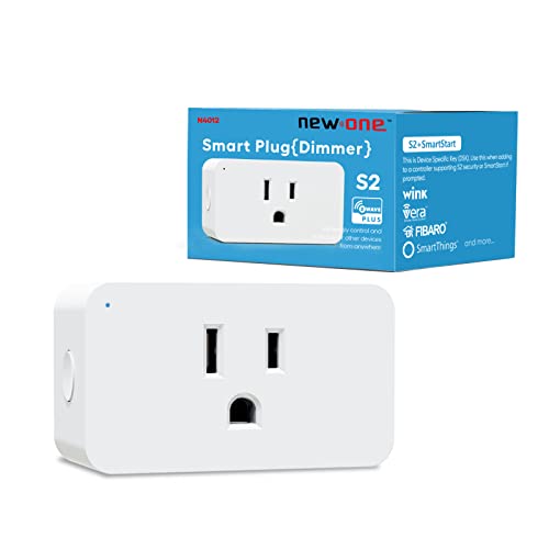New One Z-Wave Plug, 700 Series Smart Dimmer Plug,Z-Wave Hub Required, 125V 60Hz Dimmable Smart Plug, Compatible With Alexa, Smartthings, Wink, Max Power 300W #TOP28