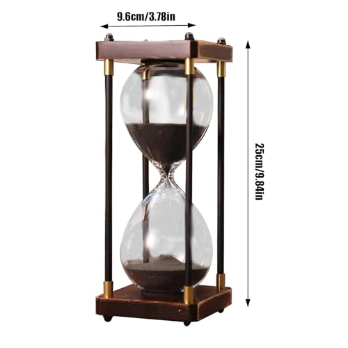 Reloj de arena creativo adorno elegante de vidrio para regalar en ocasiones de éxito profesional 3