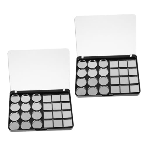 Vaguelly 2Piezas Paleta Ojos Magnética Vacía DIY Para Maquillaje Colores Ojos Para Personalizar Tu De Maquillaje
