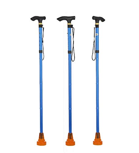 Składane kije trekkingowe, regulowane aluminiowe kule do chodzenia dla niepełnosprawnych osób starszych, podróże na świeżym powietrzu, 83-93 cm powerfully