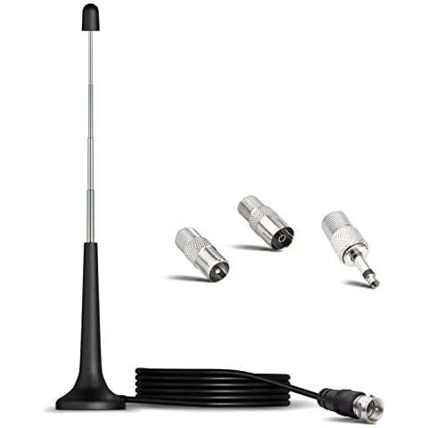 Bingfu Antena Radio Dab FM Interior con 3 Adaptadores Cover