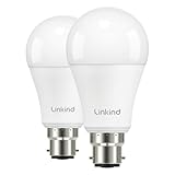 Linkind Bayonet B22 LED Light Bulb 100w Equivalent, Warm White 2700K, 13.5W 1521lm Super Bright B22d LED Bulbs, BC GLS Energy Saving Bulbs, Non-Dimmable, 2 Pack - Image 1