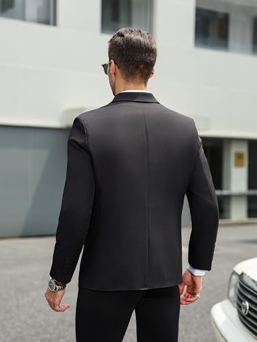 Men's Blazer Slim Fit Casual Sport Coat, Two Button Lightweight Suit Jacket, Ideal for Business, Daily & Wedding2