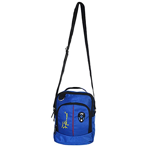 Image of Hawai PVC Coated Water Resistant Polyester Nylon Casual Sling Messenger Side Bag for Office College Outdoor Travel Daytrip-PUBWC1 for Men Women