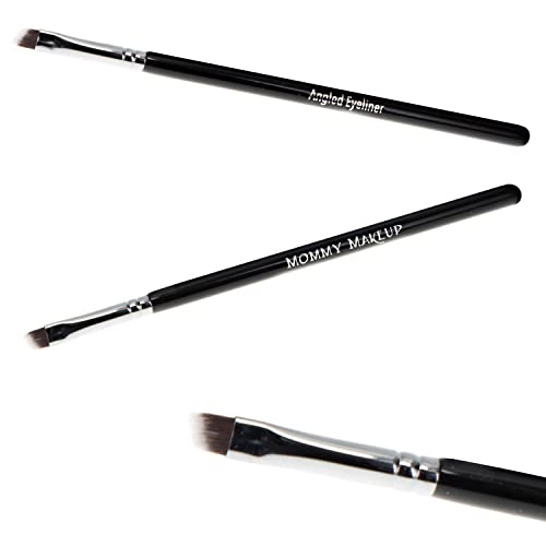 Angled Eyeliner Brush - Vegan, Cruelty-Free (No Animal Testing), Travel Sized #TOP27