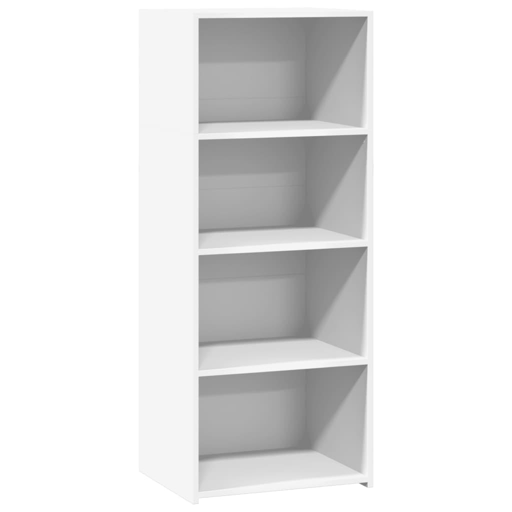 vidaXL Highboard, Sideboard mit Stauraum, Kommode Schrank für Wohnzimmer, Anrichte Beistellschrank Mehrzweckschrank, Weiß Holzwerkstoff