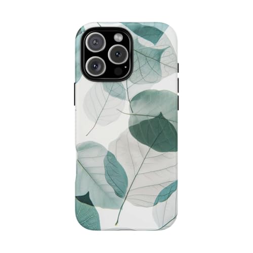 Coque rigide mate iPhone 16 Pro Max au motif translucide bleu