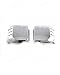 ANUNFRRE Car Accessories Fit for Toyota Land Cruiser Prado LC250 2024 2025 ABS Exterior Side Door Rearview Mirror Cover Trim 2PCS set(Chrome)