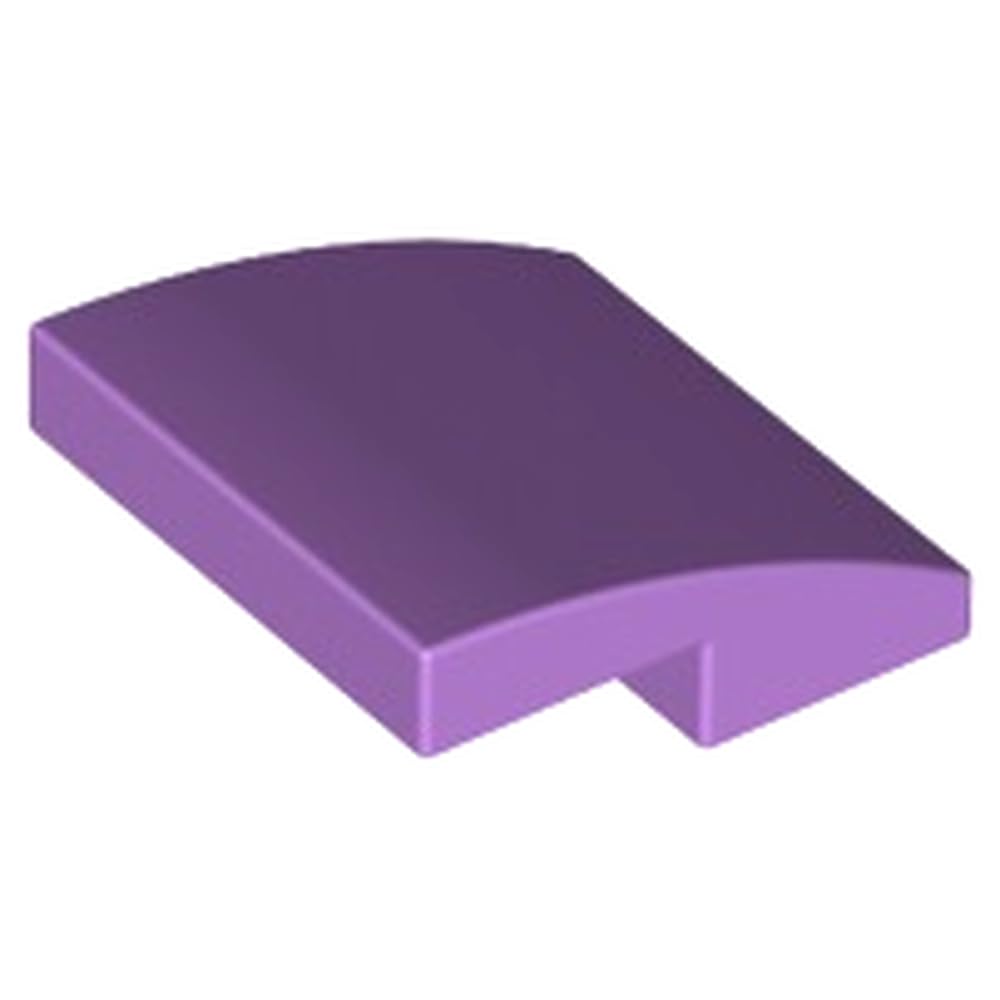LEGO Slope, Curved 2 x 2 x 2/3, Building Block Part 15068, Part 15068, Choose Your Colour (Medium Lavender, 50, Bricks) โ image 1