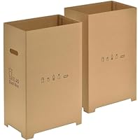 10セット計20個 45299物が置けるダンボールゴミ箱45L（2個） T ダンボール ダストボックス 45L 2個組 日本製 ワンタッチ ゴミ箱