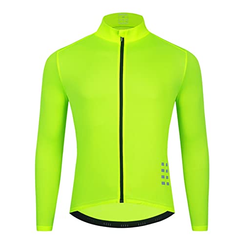 Veste coupe-vent réfléchissante homme vêtement cyclisme léger vert 3XL