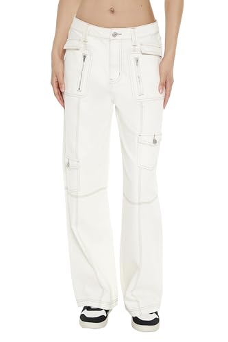 Forever 21 Women's Straight-Leg Cargo Pants2