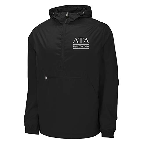 Delta Tau Delta Windbreaker - Anorak Pullover Jacket - Quarter Zip