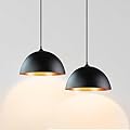 takor 2 Pack Metal Pendant Light Fixtures, Rustic Ceiling Lights, Industrial Adjustable Hanging Lamp with E26 Base, Farmhouse Pendant Lighting for Kitchen Island, Bedroom, Black(Bulb Not Included)