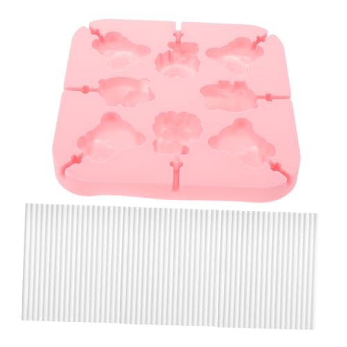 GLEAVI Molde De Silicona Para Piruletas Con Diseño De Dibujos Animados Cavidades Forma De Para Postre y Fondant Para Hacer Gomitas y Gelatina Casa