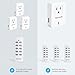 Syantek Remote Control Outlet Wireless Light Switch for Household Appliances, Expandable Remote Light Switch Kit, Up to 100 ft Range, FCC Certified, ETL Listed, White (3-1)