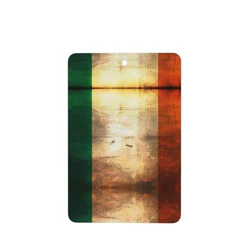 Phayah Irische Flagge Muster Lavendel Duft Auto Aroma Rechteck Hängende Dufttablette Auto Innenraum Duft Lufterfrischer 4p