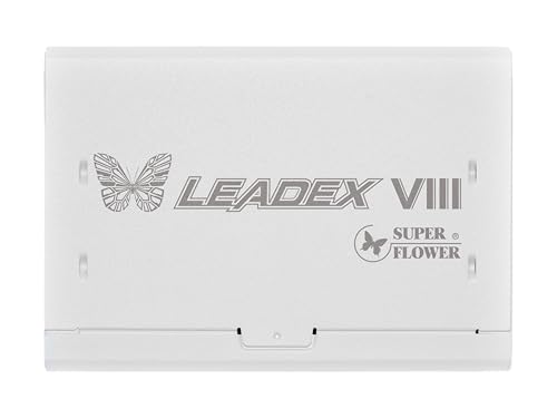 Image of Super Flower Leadex VIII Platinum PRO 1200W ATX 3.1&PCIe 5.1(Native 12V-2x6 Cable), Cybenetics Platinum, Smallest 125mm ATX PSU, Patent Super Connector, Full Modular, White, SF-1200F14SP (WH)