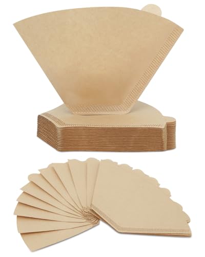 Coffee Filters 100 Count Unbleached-Disposable Pour Over Coffee Filter for Drip Coffee Maker, Coffee Paper Filters 2-4 Cup, Cone Coffee Filters 02
