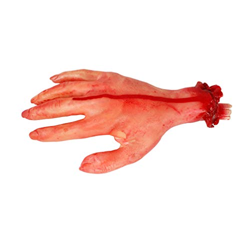 FOMIYES Halloween 4 Pezzi di Mani Finte Braccio