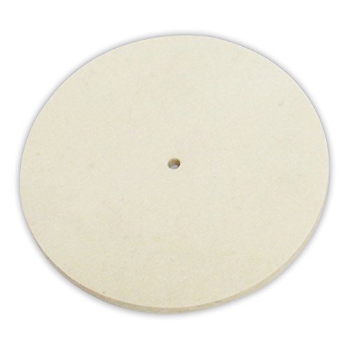 Hawk TJ4515 6-Inch Diameter Wool Polishing Wheel, White
