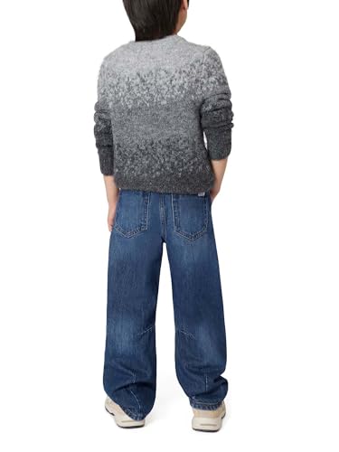 Guess Boys' Eco Long Sleeve Sweater, Overcast Heather Multi2